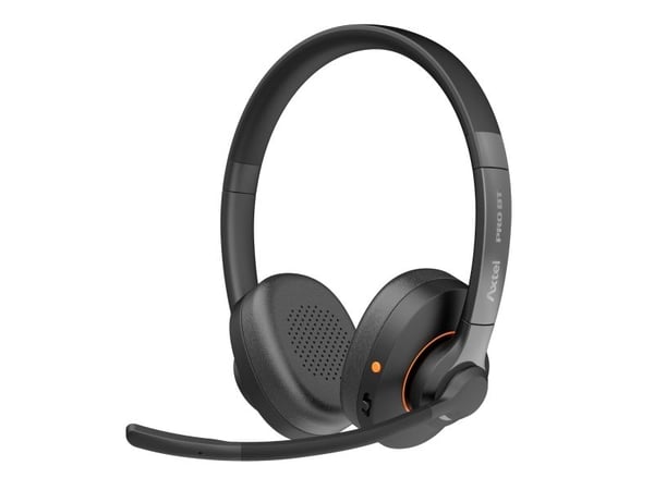 Axtel Pro BT duo, Trådløs, Kontor/kundesenter, Hodesett, Sort, Oransje