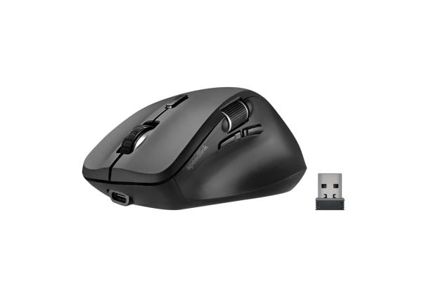 SPEEDLINK SL-630021-RRBK, Høyre hendt, Optisk, RF trådløs + Bluetooth, 3200 DPI, Sort