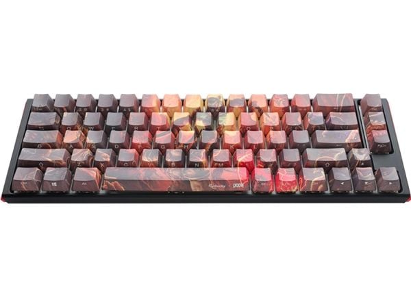 Ducky One 3 SF Doom Limited Edition, Koblet med ledninger (ikke trådløs), USB, Mekanisk nøkkelbryter, QWERTY, RGB LED, Flerfarget