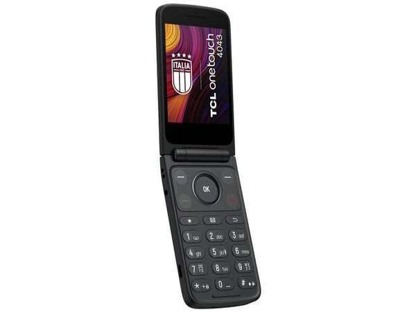 TCL OneTouch 4043, Simpukka, Kaksois-SIM, 8,13 cm (3.2"), 2 MP, 1380 mAh, Harmaa