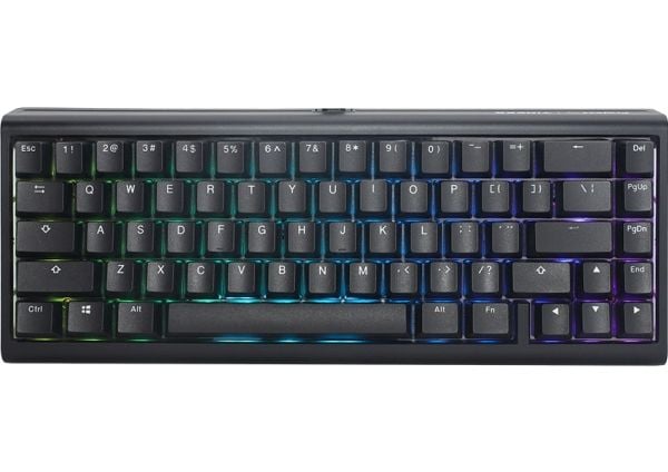 Ducky Tinker 65, Koblet med ledninger (ikke trådløs), USB, Mekanisk nøkkelbryter, QWERTY, RGB LED, Sort