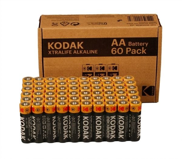 Kodak XTRALIFE alkaliskt AA-batteri (60-pack) (30422636)