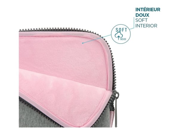 Mobilis Skin - Notebookhylster - minneskum - 12.5" - 14" - grå, rosa