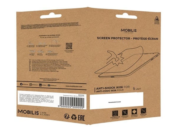 Mobilis - Skjermbeskyttelse for nettbrett - 8.3" - blank - for Apple iPad mini (6. generasjon)