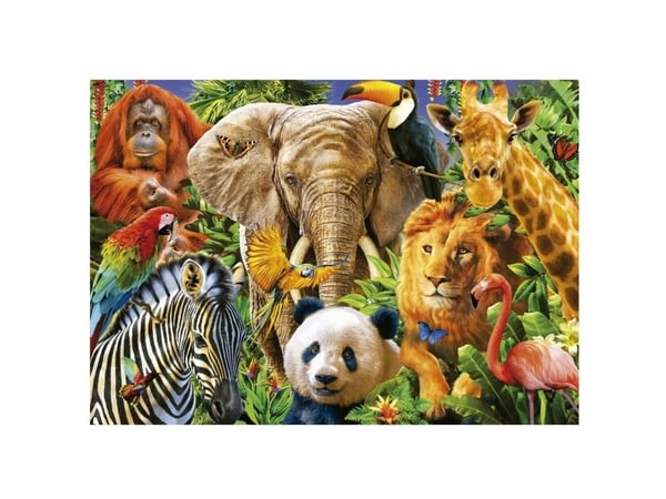 Educa 500 Wild Animal Collage