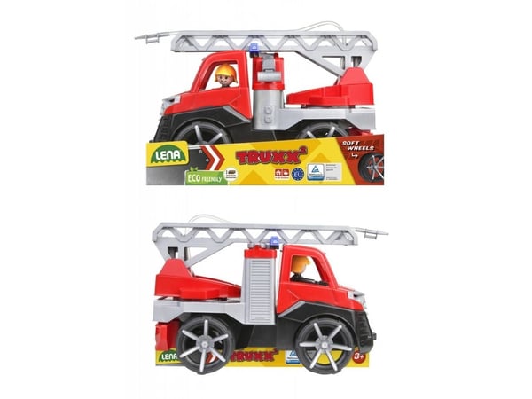 Lena TRUXX SM04535, Brannbil, 2 år, Gummi, Stål, Grå, Rød
