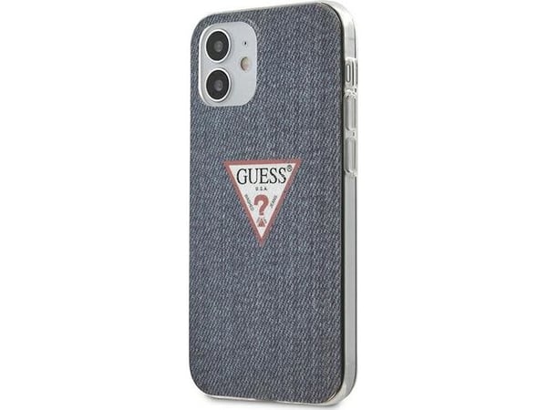 Guess GUHCP12SPCUJULDB iPhone 12 mini 5.4 tummansininen/tummansininen kova kotelo Jeans-mallisto