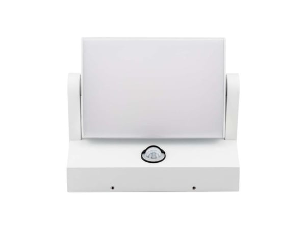 V-Tac 17W LED vegglampe utendørs, hvit, 3000K, med bevegelsessensor