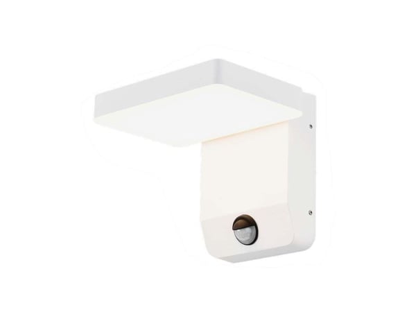 V-tac 17W LED utendørs vegglampe, hvit, 4000K, IP65, med bevegelsessensor