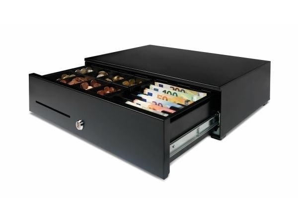 Safescan HD-5030, Manuell og automatisk pengeskuff, Metall, Sort, Plast, DC, 12 V