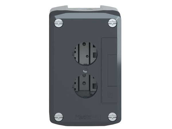 Schneider Electric XALD02 Tyhjä kotelo 2 asennuspistettä Tyhjä Tummanharmaa , Vaaleanharmaa 1 kpl