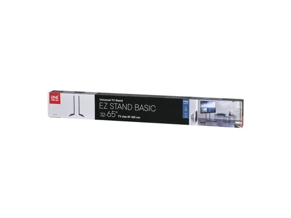 One For All WM 7610, 81,3 cm (32"), 165,1 cm (65"), 200 x 200 mm, 600 x 400 mm, valurauta, musta