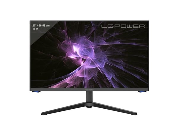 LC Power LC-M27-QHD-180 - LCD-skärm - spel - 27" - 2560 x 1440 QHD @ 180 Hz - IPS - 300 cd/m² - 1000:1 - 1 ms - 2xHDMI, 2xDisplayPort - svart