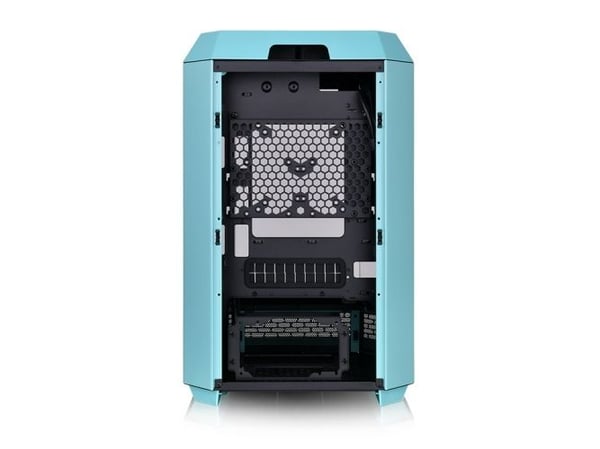 Thermaltake The Tower 300 - Mikrotårn - mini ITX / micro ATX - sidepanel med vindu (herdet glass) - ingen strømforsyning (PS/2) - turkis - USB/lyd