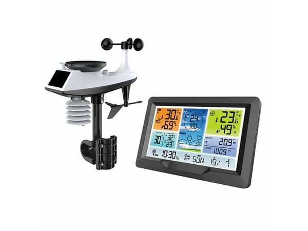 Solight Professional weather station, clear and design display, pressure, temperature, humidity, precipitation, wind readings
