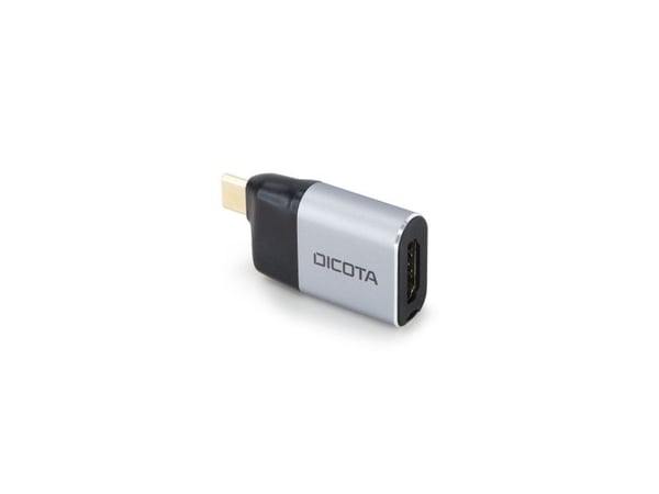 DICOTA D32046, USB Type-C, USB Type-C, mini DisplayPort, Handstik, musta, hopea, 40,8 mm, 11,5 mm