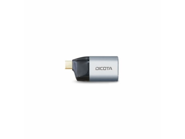 DICOTA - Nettverksadapter - USB-C / Thunderbolt 3 - Gigabit Ethernet x 1 - sølv