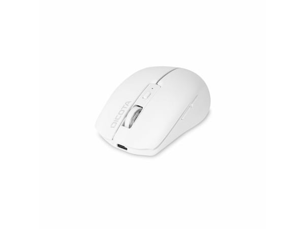 DICOTA D32044, Ambidextrous, RF langaton + Bluetooth, 1600 dpi, valkoinen
