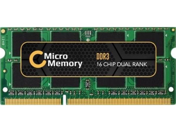 CoreParts - DDR3 - modul - 8 GB - SO DIMM 204-pin - 1600 MHz / PC3-12800 - 1.5 V - ikke-bufret - ikke-ECC