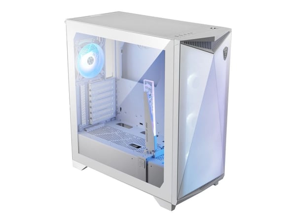 MSI MPG GUNGNIR 300R AIRFLOW - Mid tower - utvidet ATX (E-ATX) - sidepanel med vindu (herdet glass) - ingen strømforsyning (PS/2) - hvit - USB/lyd