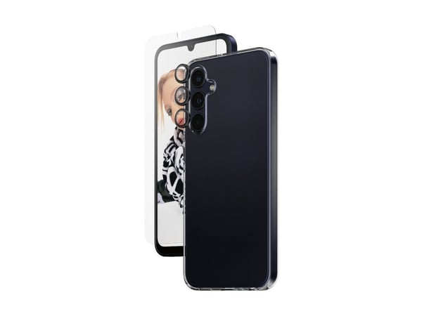 PanzerGlass SAFE. by ® 3-i-1 skyddspaket Samsung Galaxy A25 5G, Samsung, Samsung, Samsung - Galaxy new A24 5G, torr applicering, reptålig, stöttåli...