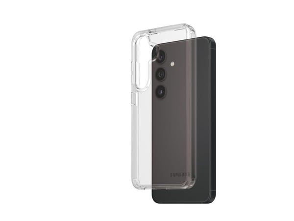 PanzerGlass HardCase - Clear Edition - baksidedeksel for mobiltelefon - polykarbonat, selvhelbredende TPU - gjennomsiktig - for Samsung Galaxy S24