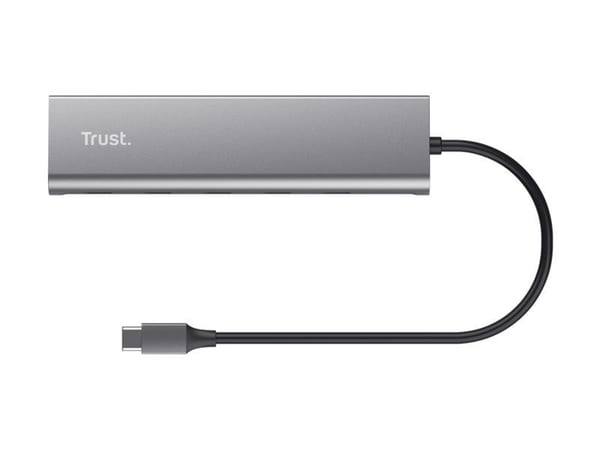 Trust Halyx - Keskitin - 1 x USB-C (läpivienti) + 4 x USB-C 3.2 Gen 1 - pöytätietokoneet