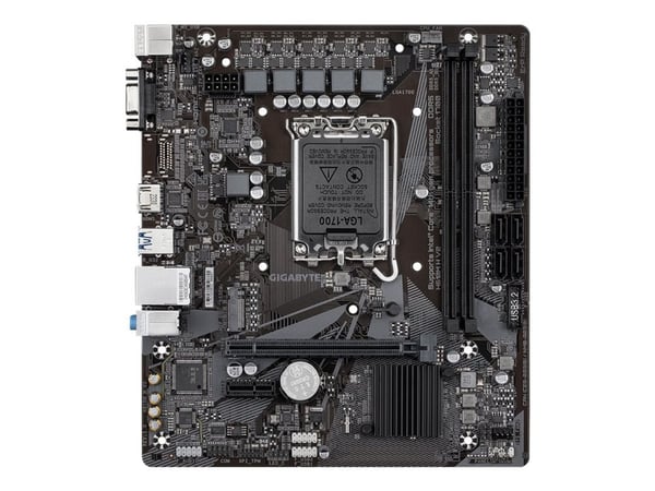 Gigabyte H610M H V2 - 1.0 - hovedkort - micro ATX - LGA1700-sokkel - H610 Chipset - USB 3.2 Gen 1 - Gigabit LAN - innbygd grafikk (CPU kreves) - HD...