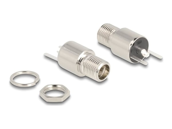 DeLOCK-pistokeliitin DC 5,5 x 2,5 mm pistorasia asennusta varten juotosversio - pyöreä 20 V 9