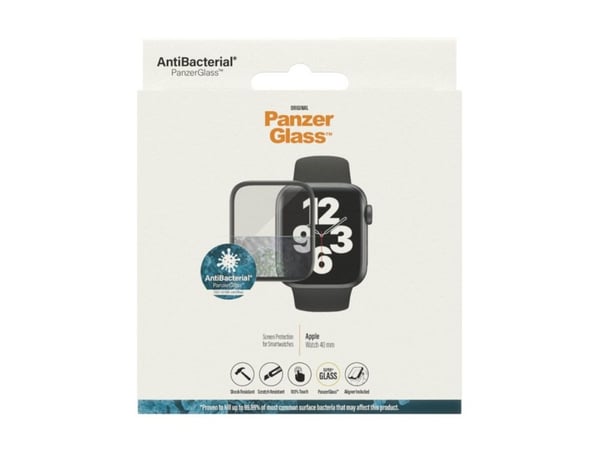 PanzerGlass Original - Skjermbeskyttelse for smart armbåndsur - glass - rammefarge svart - for Apple Watch Hermès Series 9, SE 3, Series 10, Series...