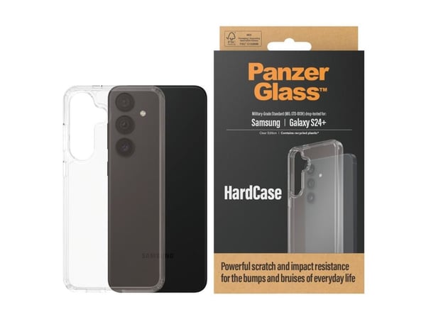 PanzerGlass HardCase - Clear Edition - baksidedeksel for mobiltelefon - polykarbonat, selvhelbredende TPU - gjennomsiktig - for Samsung Galaxy S24+