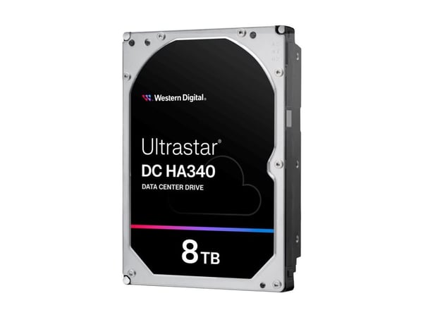 WD Ultrastar DC HA340 WUS721208BLE6L4 - Hårddisk - datacenter - 8 TB - inbyggd - 3.5" - SATA 6Gb/s - 7200 rpm - buffert: 256 MB