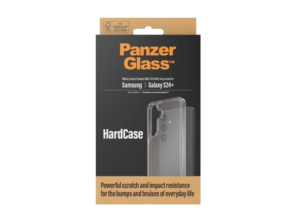 PanzerGlass HardCase - Clear Edition - baksidedeksel for mobiltelefon - polykarbonat, selvhelbredende TPU - gjennomsiktig - for Samsung Galaxy S24+