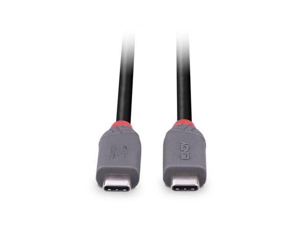 Lindy 36958, 2 m, USB C, USB C, USB4 Gen 3x2, 40 Gbit/s, Svart