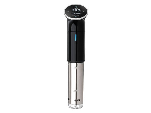Laica SVC107L, Sous vide-nedsenkingssirkulasjonspumpe, Sort, Rustfritt stål, 25 °C, 95 °C, Berøringskontroll, 100 timer