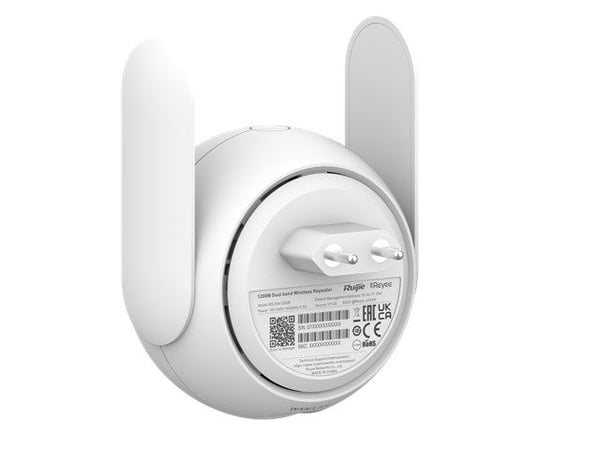 Ruijie Networks RG-EW1200R mesh Wi-Fi system Dual-band (2,4 GHz / 5 GHz) Wi-Fi 5 (802.11ac) Vit 1 Extern Ruijie Networks RG-EW1200R mesh Wi-Fi system Dual-band (2,4 GHz / 5 GHz) Wi-Fi 5 (802.11ac) Vit 1 Extern