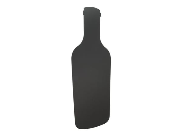 Securit® silhuet Bottle seinälevy mustana