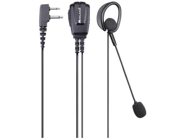 Midland Huvudtelefoner/headset MA 30-L headset och micr.duo jack C1526