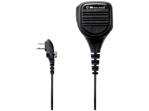 Midland MA25-M, Høyttaler/mikrofon, Midland, G15/G18, Svart, Håndholdt