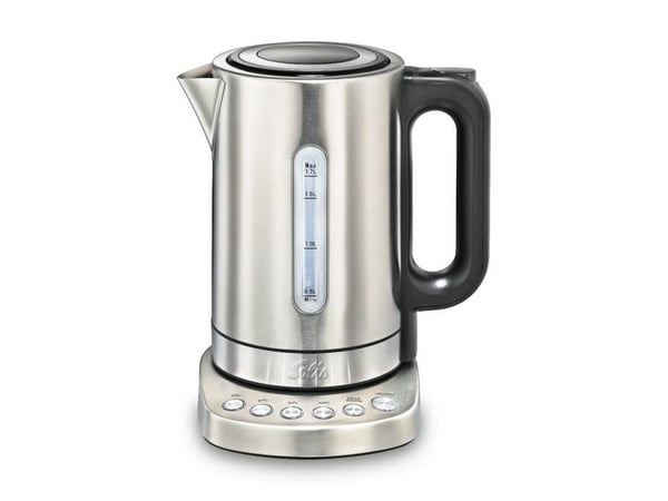 Solis Vario Temp Kettle, 1,7 l, 2200 W, Rustfritt stål, Rustfritt stål, Justerbar termostat, Vannivåindikator