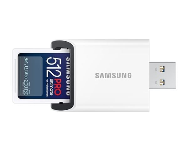 Samsung PRO Ultimate MB-SY512SB - Flashminnekort - 512 GB - Video Class V30 / UHS-I U3 - SDXC UHS-I - hvit