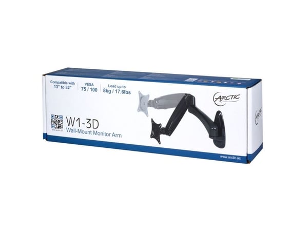ARCTIC W1-3D  - Komponenter til montering for LCD display - aluminiumlegering - skærmstørrelse: 13"-38" / 8kg