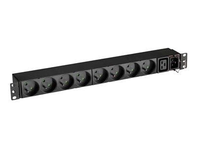 Eaton FlexPDU 8 FR, Perus, 1U, Yksivaiheinen, Telineasennettava, Vaaka/Pysty, Musta