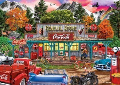 Coca-Cola - butik, pussel