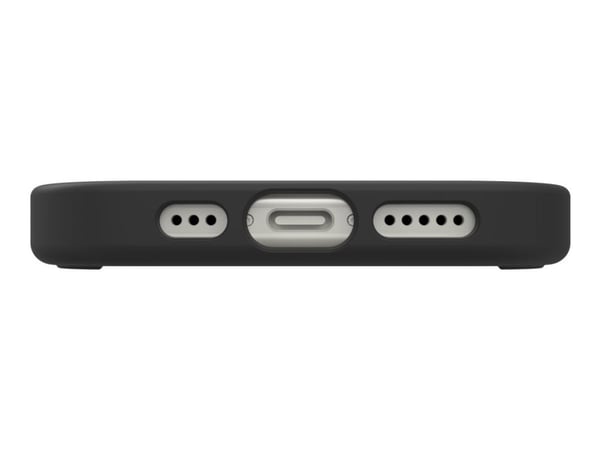 ZAGG Manhattan Snap - Baksidedeksel for mobiltelefon - MagSafe-samsvar - silikon - svart - for Apple iPhone 13, 14, 15