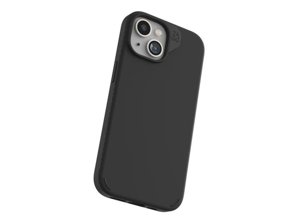 ZAGG Manhattan Snap - Baksidedeksel for mobiltelefon - MagSafe-samsvar - silikon - svart - for Apple iPhone 13, 14, 15