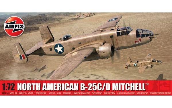 Airfix - Nordamerikansk B-25C/D Mitchell, 1/72, A06015A
