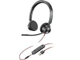 Poly Blackwire 3320 - 3300 Series - hodesett - on-ear - kablet - USB-C