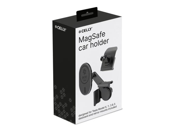 Celly GHOSTSUPERMAGT, Mobiltelefon/smarttelefon, Passiv holder, Bil/innendørs, Sort