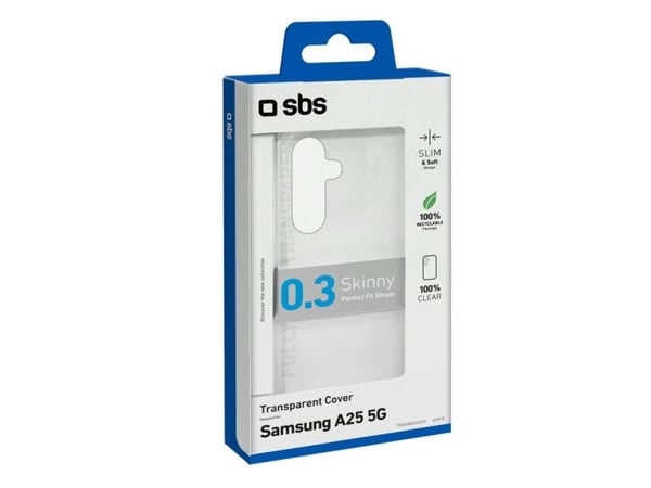SBS TESKINSAA25T, Etui, Samsung, Galaxy A25/A24, 16,5 cm (6.5"), Gjennomsiktig